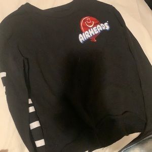 Justice cropped air heads sweater